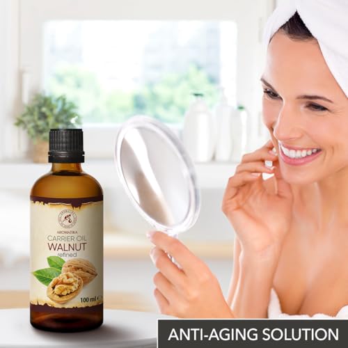Walnut Oil 3.4 Fl Oz - Pure Face, Body, Hair & Nails Care - Pack of 1