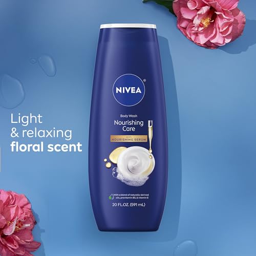NIVEA Nourishing Body Wash Set with Botanical Blossom, Shea & Care, 3 x 20oz