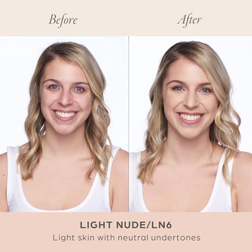 P?R MINERALS 4-in-1 Love Your Selfie Foundation & Concealer - Longwear Full Coverage Liquid Makeup Foundation with Hydrating Blend for Refined-Looking, Natural Beauty Glow, Skin Texture & Tone
