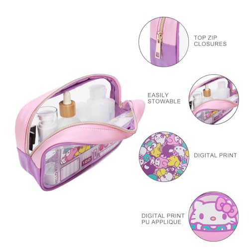 Hello Kitty Cosmetic Set - 3-Piece Fun Claw Machine Style Makeup Bag