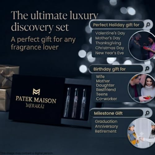 Patek Maison Merakai Unisex Perfume Set - 0.08 Fl Oz x 5 Vials, Discovery Mini EDP Gift