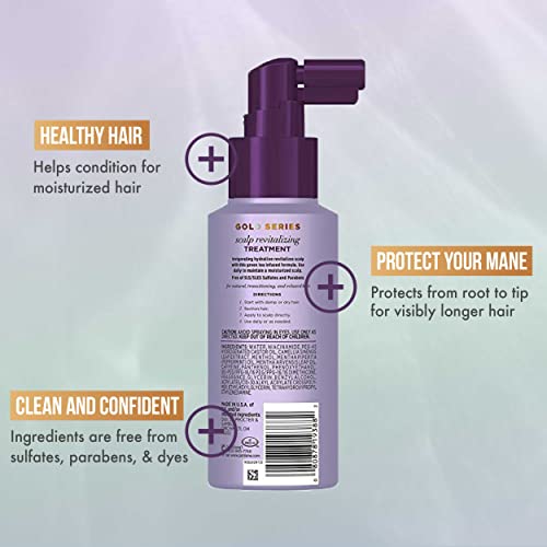 Pantene Gold Series New Lengths Scalp Revitalizing Treatment, 4.2 Fl Oz ?? Scalp Treatment Infused with Green Tea, Moisturizes, Strengthens and Protects from the Root for Visibly Longer Hair