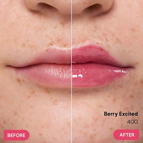 Almay Gleam Big¢â Lip Serum, Hydrating and Moisturizing, Hypoallergenic Lip Gloss, Non-Sticky, 100 Positively Pink, 0.13 fl oz