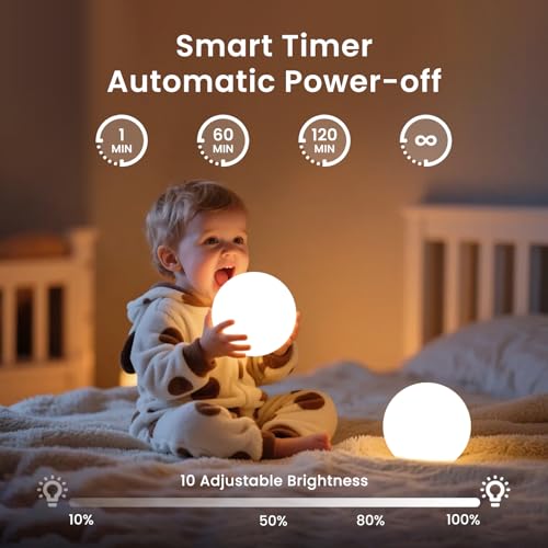 Rechargeable LED Ball Lights 3-Inch Floating Sphere with Remote - 10 Pack