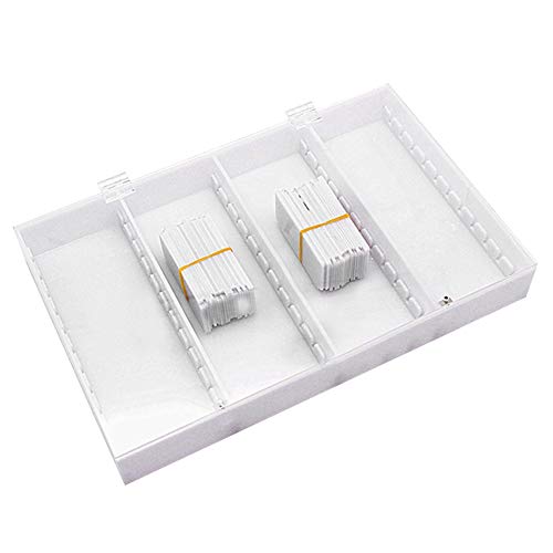 StepOK Nail Display Box with 44 Dividers – Clear Nail Art Organizer