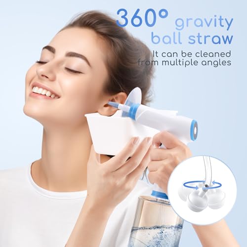 ENIFER White Electric Ear Wax Removal Kit with Camera, 1080P Otoscope & 4 Pressure Modes