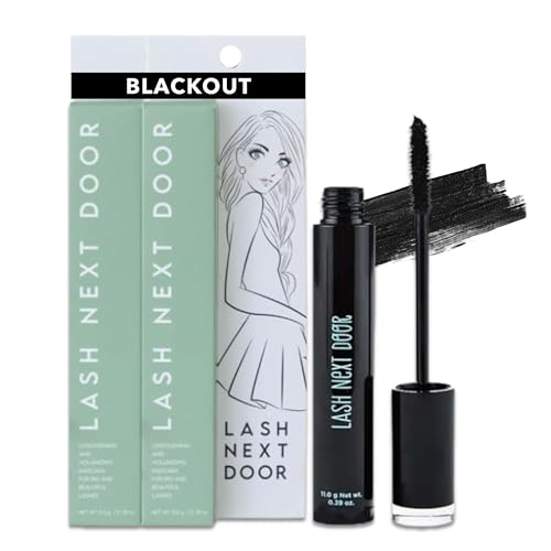 Waterproof Lash Mascara 2-Pack Black Volume & Length Smudge Proof No Clump