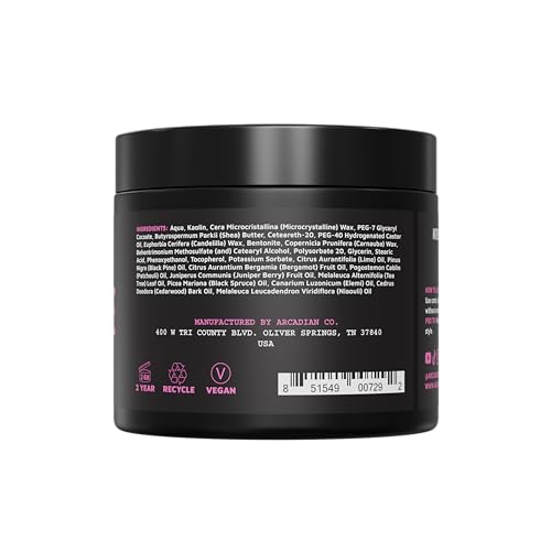 Men's Matte Hair Clay with Strong Hold & Natural Finish - Vegan 4oz