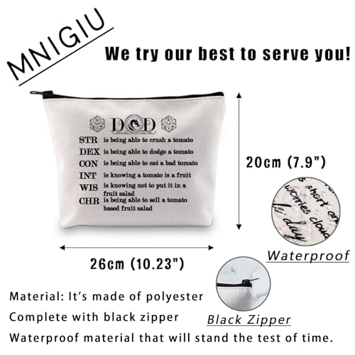 MNIGIU Game Lover Makeup Bag Game Properties Bag Fantasy Gamer Gifts D Master Gifts Dm Player Gift Game Fans Gift