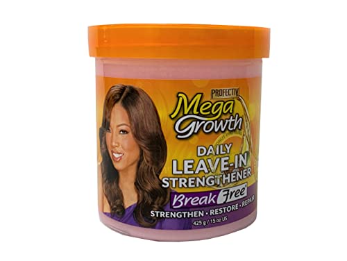 Mega Growth Daily Leave-In Hair Strengthener 15oz Pack of 4