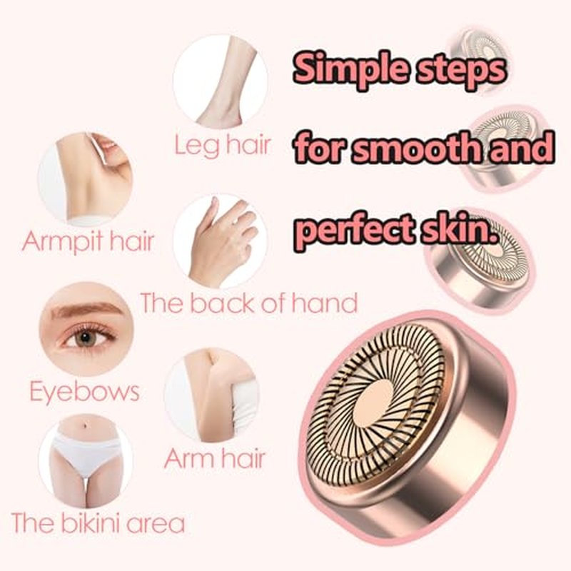 Generation 2 Replacement Heads for Flawless Facial Hair Remover, Replacement Blades for Finishing Touch Flawless Hair Removal, Women's Facial Hair Remover Replacment Heads Generation 2 (4 Packs)