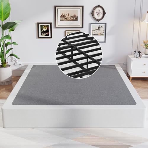 8 Inch Queen Box Spring - Heavy Duty Metal Mattress Foundation - Supports 3000 lbs - Variation: Queen / 8 Inch