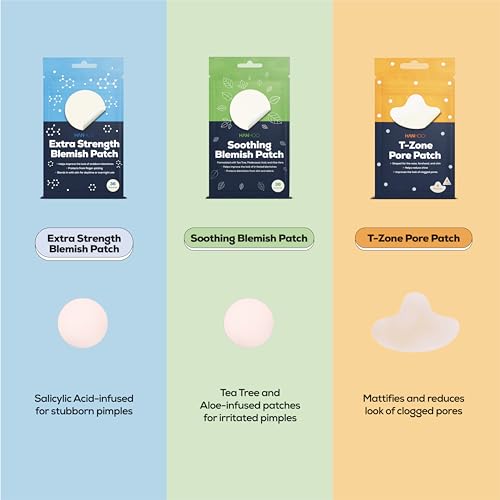 Blemish Patch Bundle with Salicylic Acid & Tea Tree - 88 Patches for Acne & Blackheads