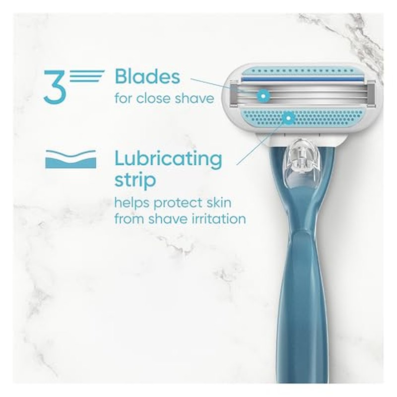 Gillette Venus Smooth Womens Razor Blade Refills, 8 Count, Lubracated to Protect the Skin from Irritation