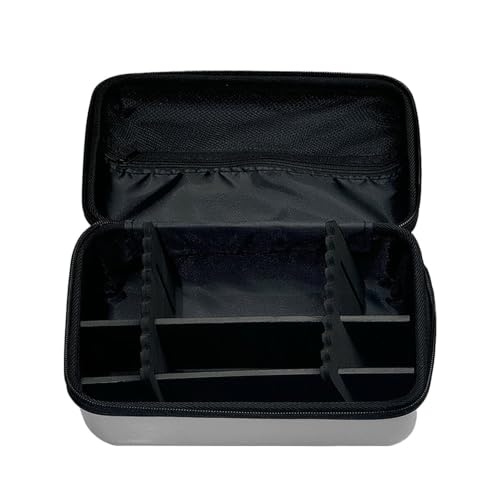 Travel Shaving Kit Case - Durable Silver Protective Organizer