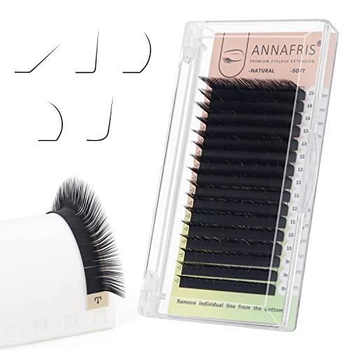 L/L+/LC/LD/LU(M) Curl Individual Eyelash Extension Natural Synthetic Mink Matte Black False Lashes Extension Faux Cils Maquillage (L Curl, 0.07 8-15mm Mix)