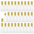 30 Pcs Frosted Glass Spray Bottles - 3.4 oz / 100 ml Refillable Empty Perfume Atomizer, Fine Mist Spray Bottle, Leak-Proof Reusable Containers for Travel, Essential Oils & Liquid Dispensing (Gold)