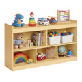Kids Toy Storage Shelf Beech Beige - Montessori 5 Compartments