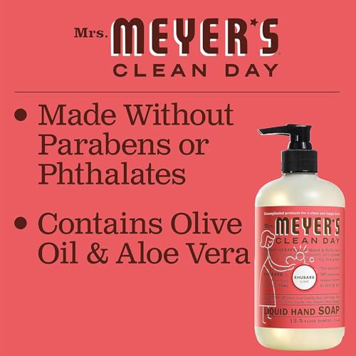 Mrs. Meyer’s Rhubarb Hand Soap with Essential Oils, 12.5 fl oz