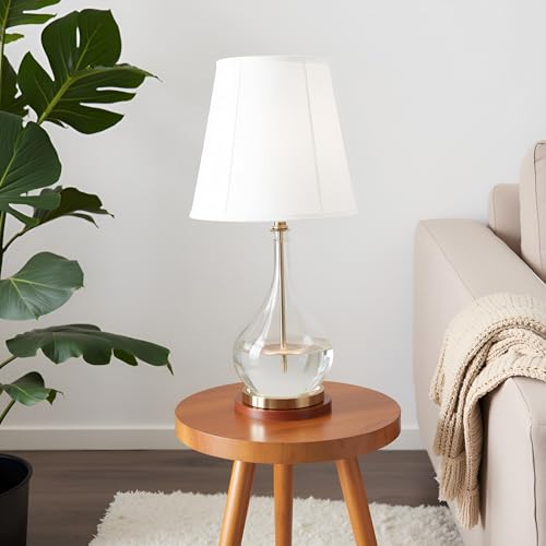 14 Inch Off-White Hexagon Bell Lamp Shade with Spider Construction - Aspen Creative