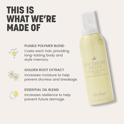 Drybar Southern Belle Volume-Boosting Hair Mousse 6.5 Fl Oz