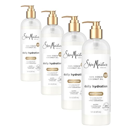 SheaMoisture Fragranced Daily Hydration Body Lotion with Virgin Coconut Oil & Shea Butter - 16 oz Pack of 4