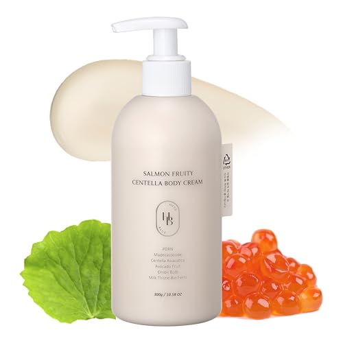 Salmon & Centella Body Cream for Sensitive Skin - Hypoallergenic Moisturizer