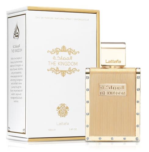 Men's Eau De Parfum Spray - The Kingdom Lattafa 3.4 Fl Oz - Sage Lavender Mint