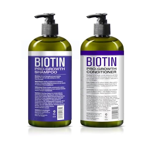 Hair Chemist Biotin Pro-Growth Shampoo & Conditioner Set - 33.8oz Each, Hair Loss & Thinning Care Gift Box