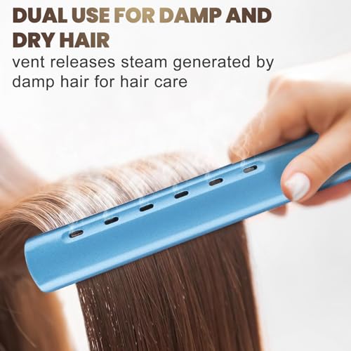 2200W Professional Hair Dryer & Flat Iron Set for Styling - Ionic, Low Noise, Multiple Attachments