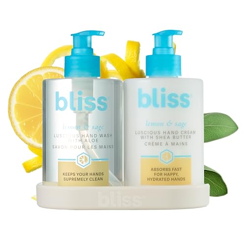 8.5 Fl Oz Hand Wash & Cream Duo - Lemon & Sage, Vegan & Moisturizing
