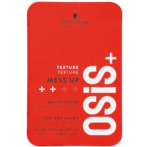 OSiS+ Mess Up Matte Styling Paste 3.38oz Medium Control Flexible Hair Product