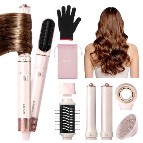 7-in-1 Hot Air Hair Styler Dryer with Ionic Care and Multiple Attachments