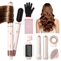 7-in-1 Hot Air Hair Styler Dryer with Ionic Care and Multiple Attachments