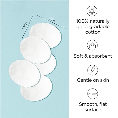 Diane Multi-Layer Cotton Ovals - 100 Count, Hypoallergenic Makeup & Nail Polish Remover Wipes - Pack of 2