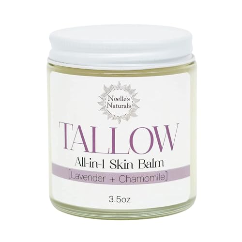 Organic Tallow Balm with Lavender & Chamomile - All-In-One Skin Moisturizer 3.5oz