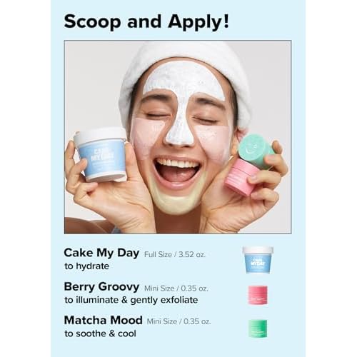 Wash-off Masks with Headband Set - Scoop Party + Face Wash Headband - Brown Bear, 1 Count Bundle