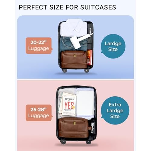 Elviros Toiletry Bag for Mens PU Leather Travel Organizer Kit with Hanging hook, Large Water-resistant Toiletries Bathroom Shaving Bags (Extra Large, Dark Brown)