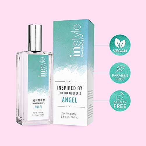 Women’s Vegan Paraben-Free Eau de Toilette Inspired by Thierry Mugler Angel 3.4oz Pack of 2
