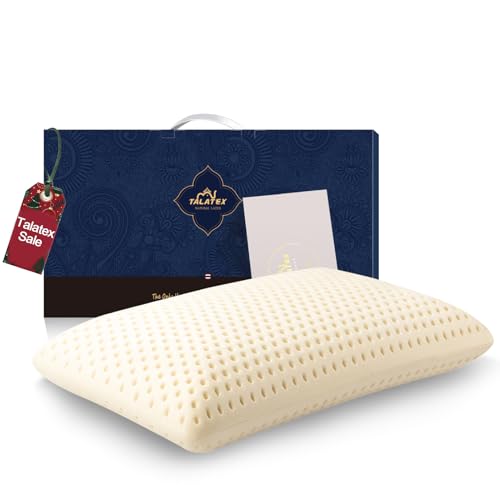 Standard Soft 24x16x5.5 Inch Natural Latex Pillow for Side & Back Sleepers