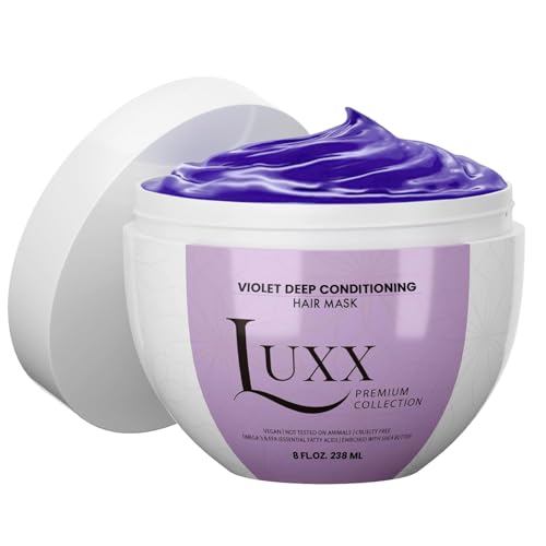Violet Deep Conditioning Hair Mask for Color-Treated Hair - Hydrating, Vegan, 8 Fl Oz