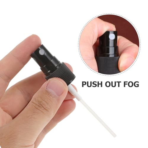 Spray Bottle Tops 50-Pack Plastic Spray Bottle Nozzle Sprayer Caps Replacement Fine Mist Pump Heads for Toners and Essential Oil Black