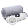 Hooga Grounding Blanket 50x60 Inch Earth-Connected Silver Fiber Throw for Sleep & Pain Relief