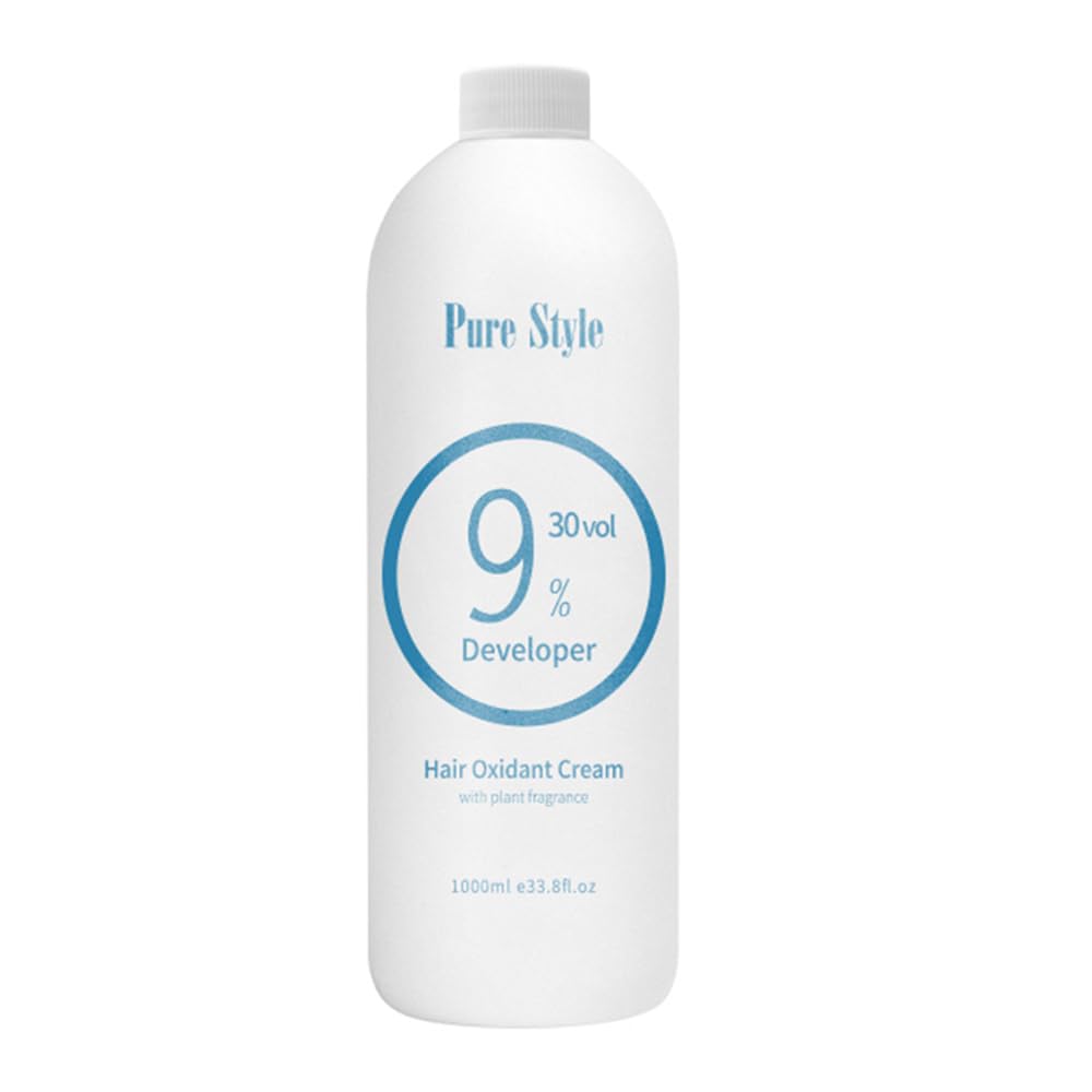 PureStyle 30 volume 1000ml Professional Hair Developer Cream, Hair Color Dye Developer 30 vol, for Hair Bleach (9% 30vol 1000ml)