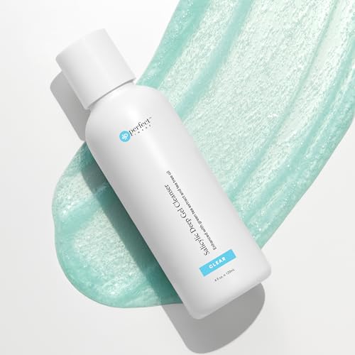 Salicylic Acid Facial Cleanser with Tea Tree & Green Tea - Deep Exfoliating Gel for Oily Skin
