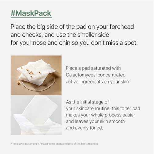 Mixsoon Galactomyces Toner Pad - Dual-Textured Hydrating & Brightening 210ml