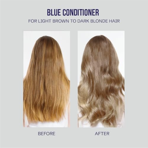 Blue Conditioner for Blonde Hair - Hydrating Formula 8.5 Fl Oz - Variation of THIS listing