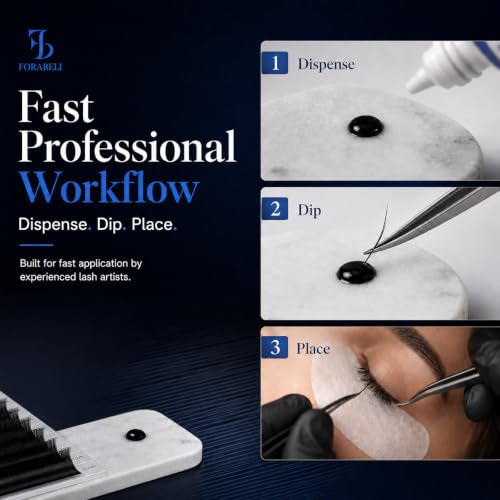 Professional Eyelash Extension Glue - Fast Drying Black Adhesive 5ml