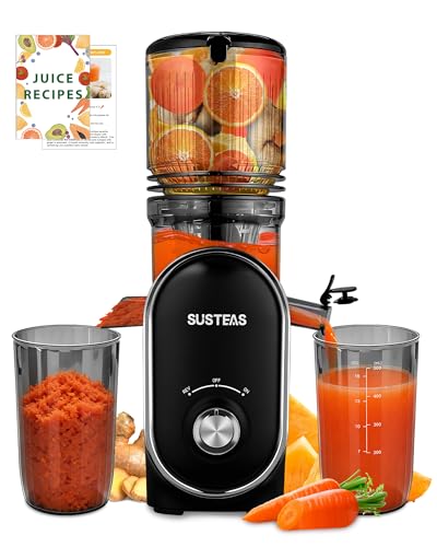 Black Juicer Machine with 5.3-Inch Wide Feed Chute - Whole Fruits & Vegetables