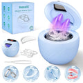 Blue Upgraded Ultrasonic Retainer Cleaner Machine 45kHz for Dentures & Oral Appliances